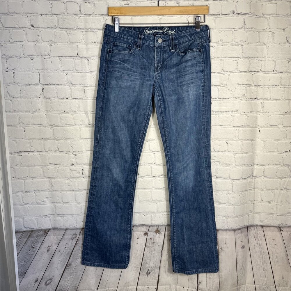American Eagle Outfitters Jeans Womens 4 Blue True Boot Bootcut Stretch Denim‎